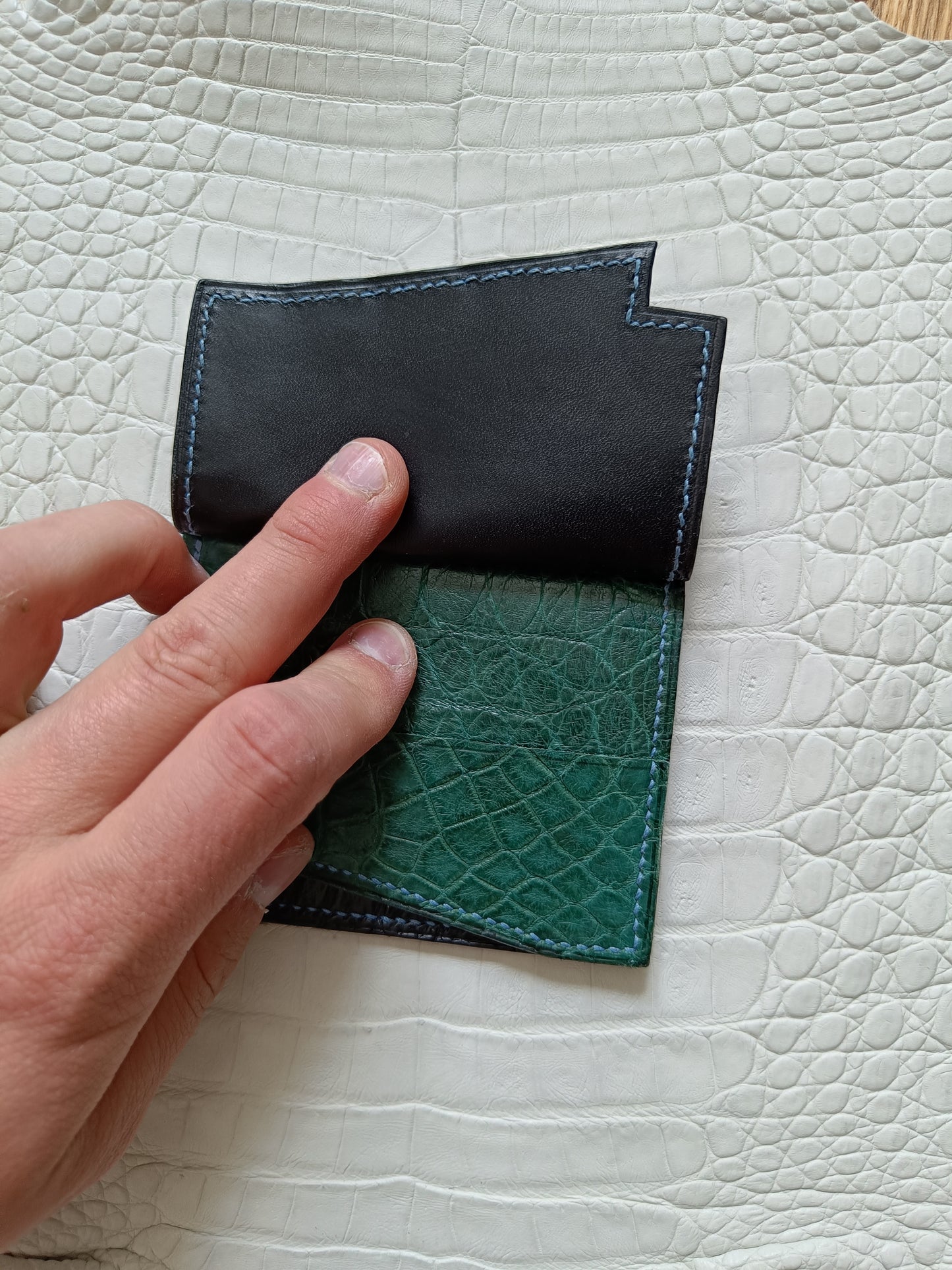 "N" Crocodile Wallet