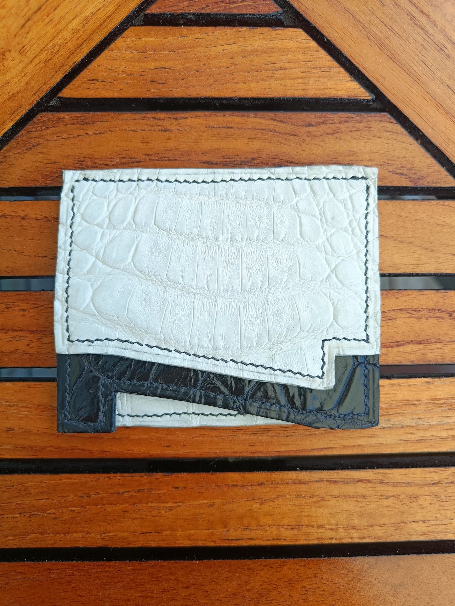 "N" Wallet Black and White